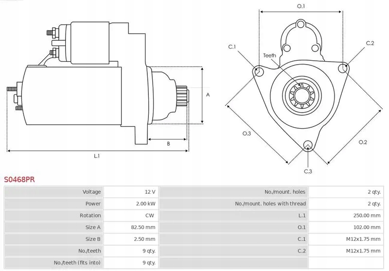 Стартер s0468pr as-pl audi a4 b7 8ec в Україні