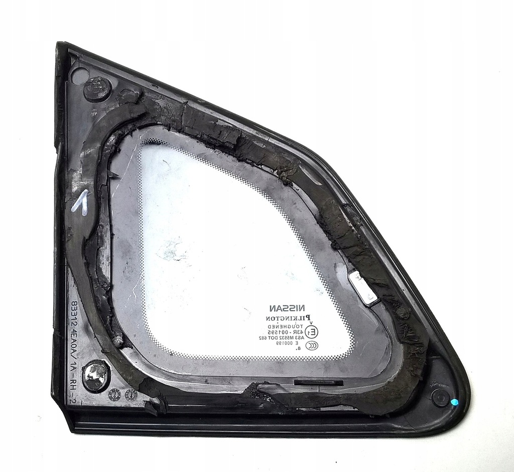 фото №10, Nissan qashqai 2 ii j11 2014- стекло правая задняя oryg