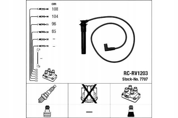 фото №1, Ngk набір трубопровід запалювання lotus elise
