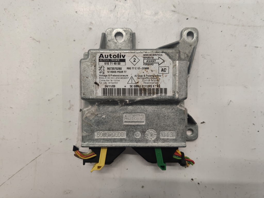 фото №1, Peugeot 308 sw t7 модуль датчик подушка безпеки 9673575280