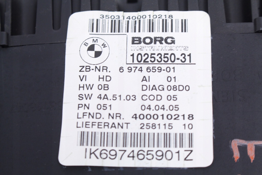 фото №6, Приборная панель счетчик bmw e90 2005r. 2,0d