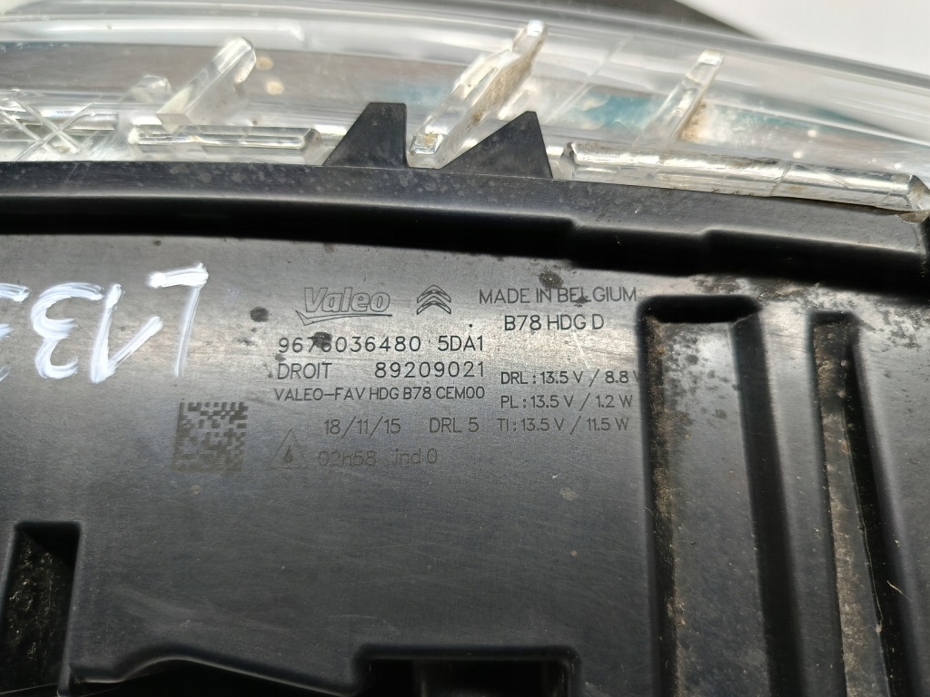 Citroen c4 picasso 2 13- фара фонарь  drl правый перед led 9676036480 Оригинал