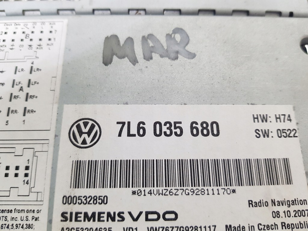 фото №6, Радио навигация comand vw volkswagen touareg 7l 7l6035680