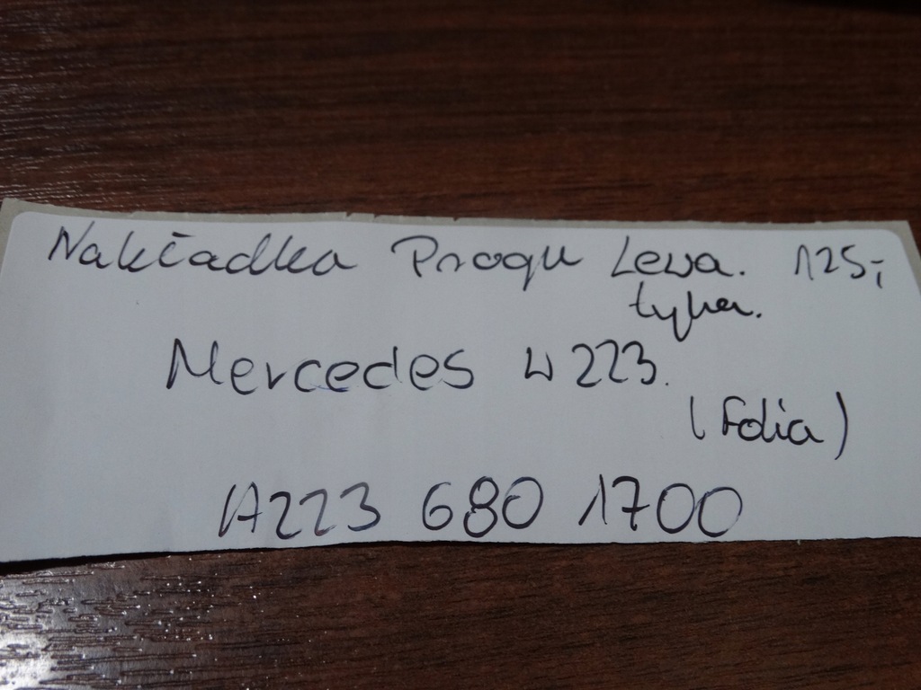 фото №5, Idealna накладка порог левая задняя mercedes w223 1