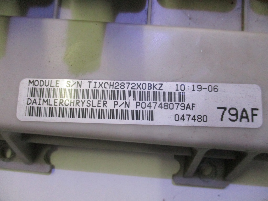 фото №5, Chrysler voyager iv 2.5 crd набор стартовый иммобилайзер бортовой компьютер иммобилайзер