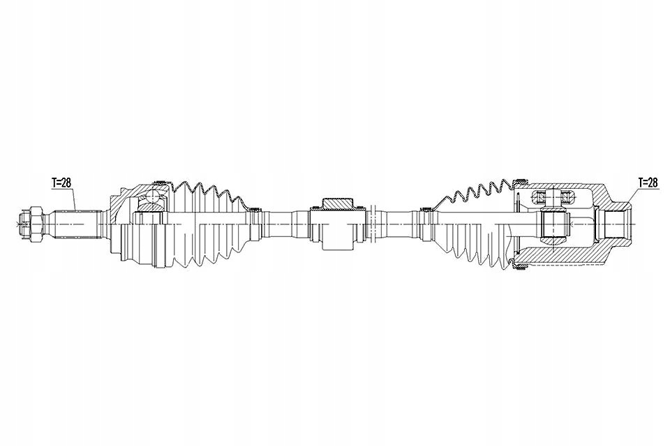 Приводной вал приводная jeep compass 4wd 2.4 14- atm правая Цена