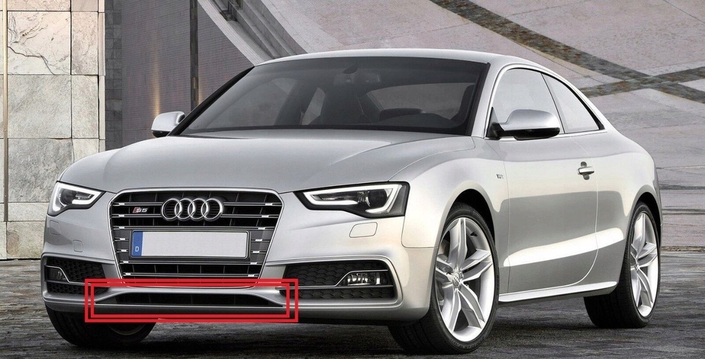 фото №5, Молдинг декоративна бампера чорний сатиновий vag audi a5 s5 8t 8f 2010-2017