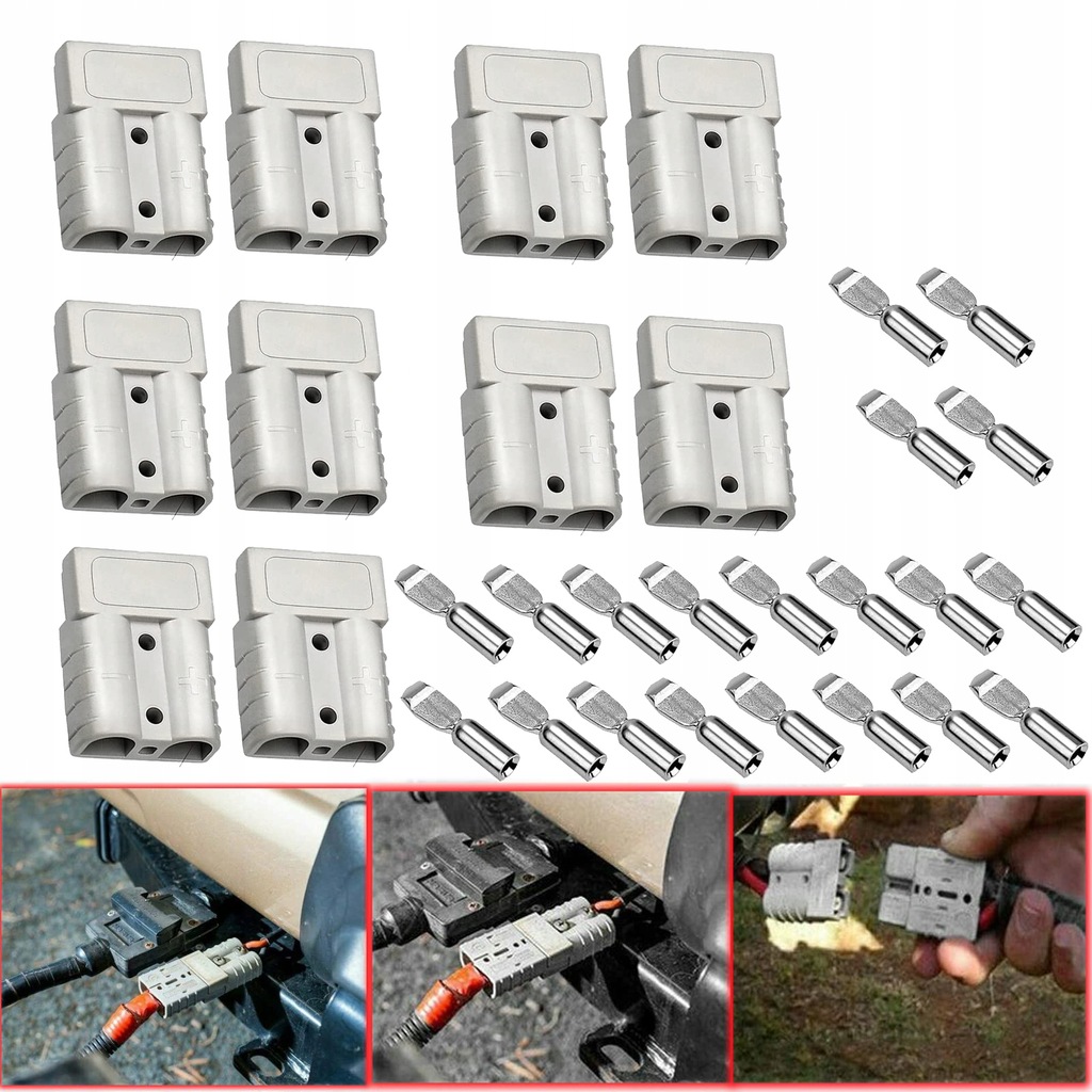 фото №8, 10x соединитель akumulatorowe do автомобиля łodzi штекер do аккумулятор 50a 600v