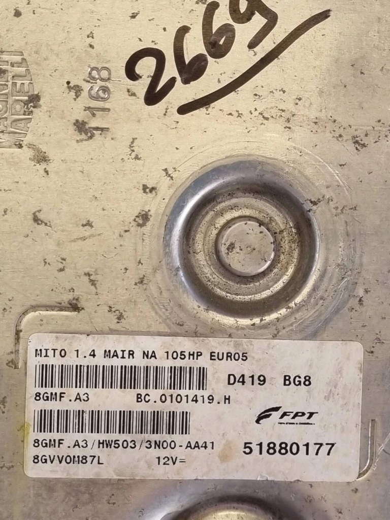 Бортовой компьютер ecu двигателя alfa romeo mito 51880177 Доставка