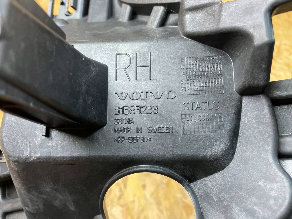 фото №14, Кронштейн напрямна бампера перед правий volvo v90 s90 31383238 2016-