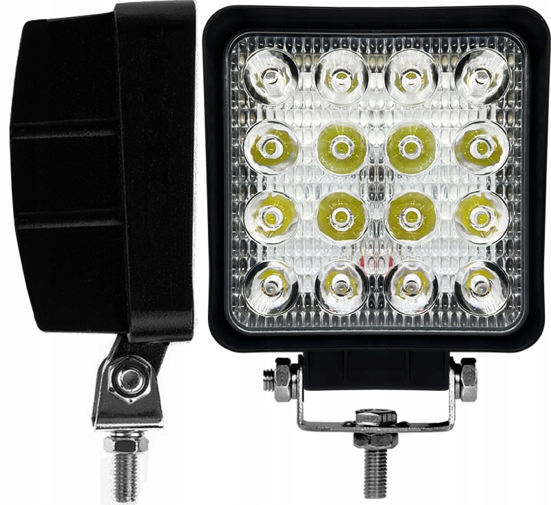 фото №4, Лампа робоча прожектор діодна 16x led gruba міцна конструкція