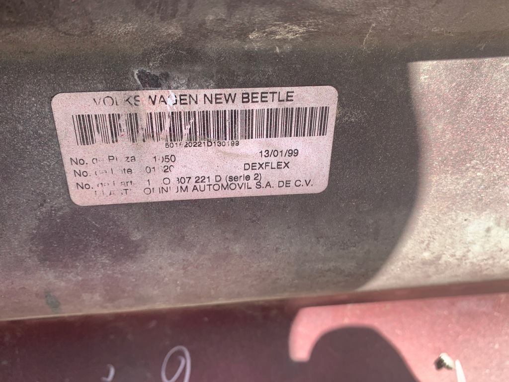 фото №12, Vw new beetle бампер перед передний красный