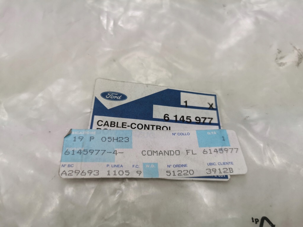фото №7, Трос капот двигуна ford fiesta mki/mkii 1976-1989 оригінальний номер 6145977