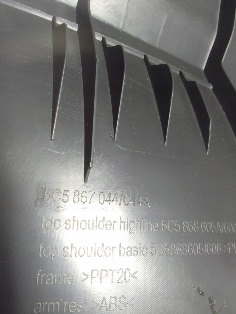 фото №11, Vw new beetle 16 - обшивка оббивка правий задня 5c5867044 usa