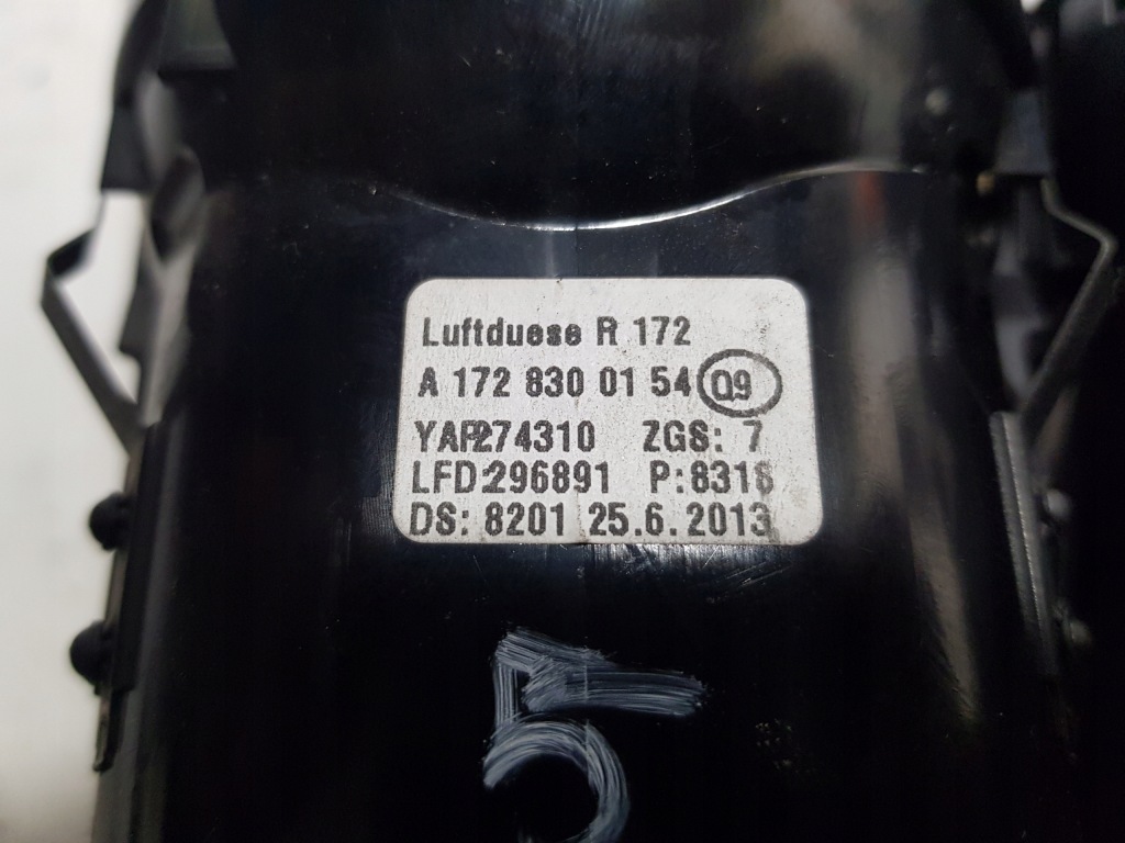 Права ліва решітка обдув mercedes slk slc r172 w172 1728300154 Оригінал