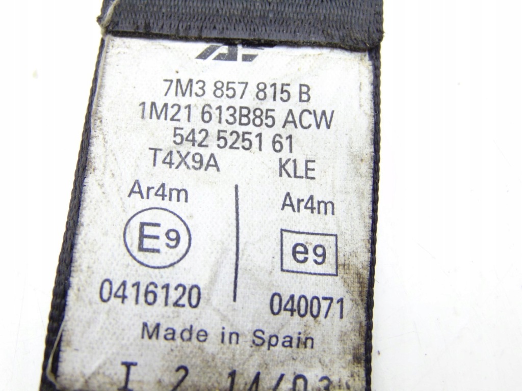 фото №5, Pas безпеки лівий задня задній ford galaxy mk2