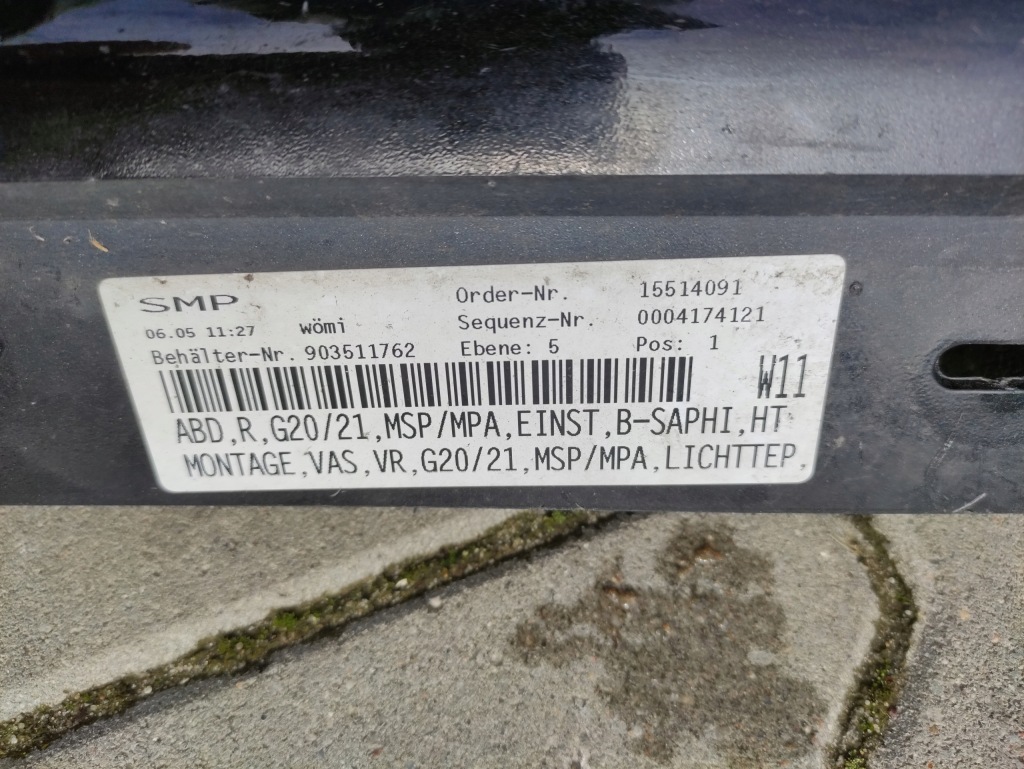 фото №6, Молдинг поріг права m набір bmw 3 g20 g21