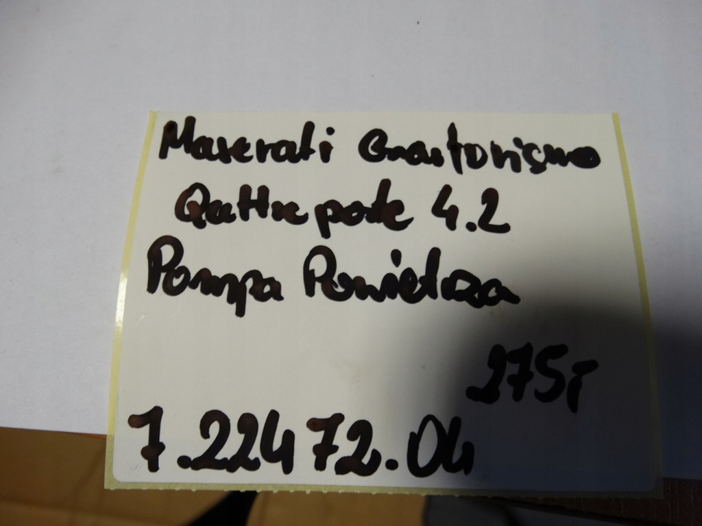 фото №6, Насос maserati granturismo quattroporte 4.2 1