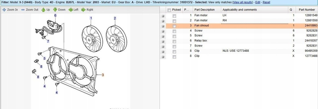 фото №7, Saab 9-3 ver1 2003 захист вентилятора радіатора