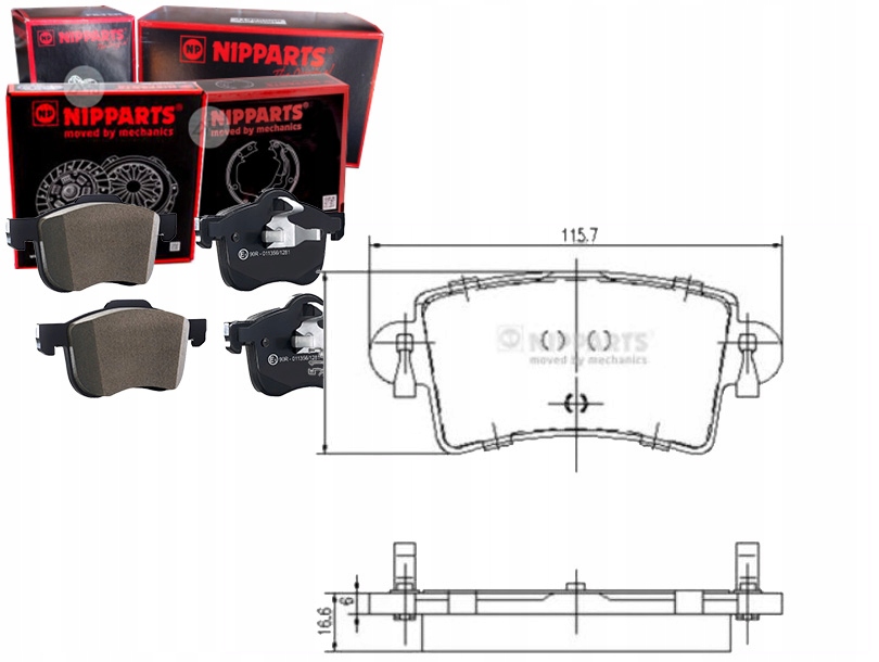 фото №1, Гальмівні колодки гальмівні nissan interstar opel movano rena
