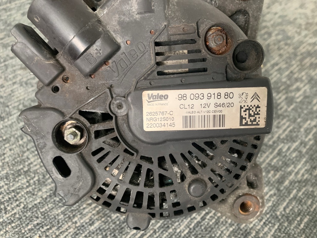 фото №9, Peugeot expert iii 1.5 hdi citroen jumpy генератор оригінал