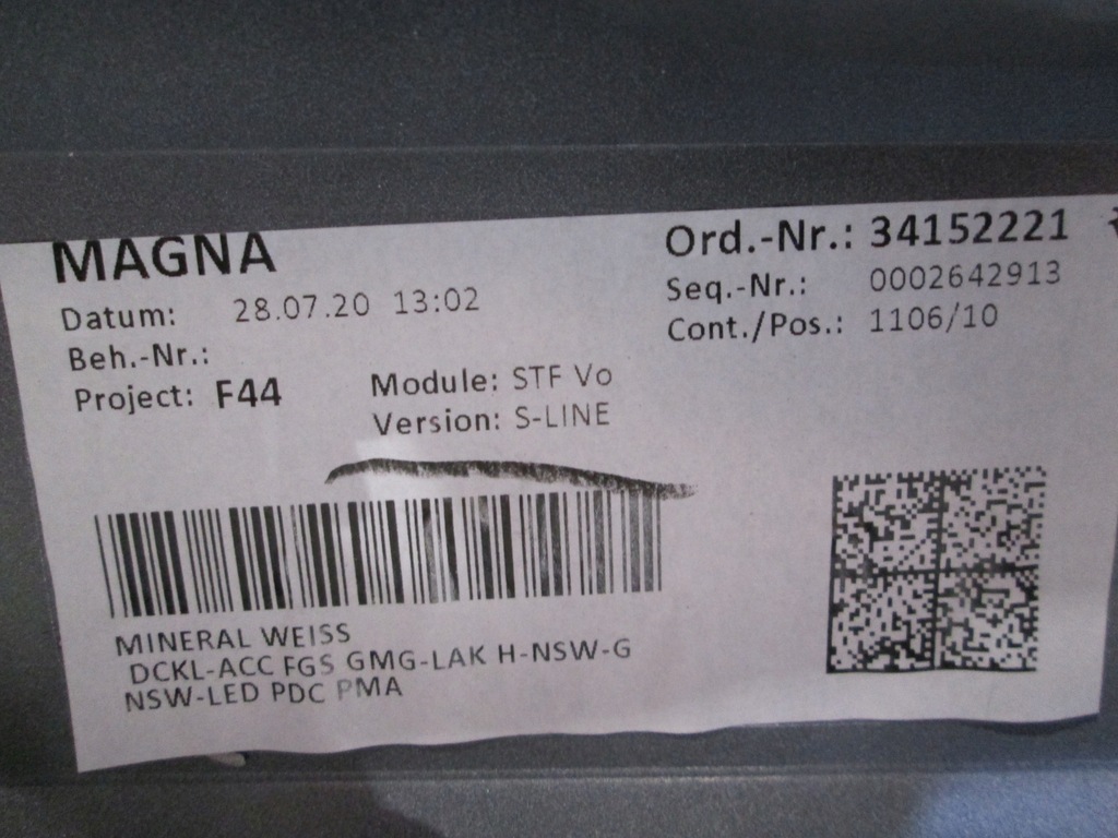 фото №15, Bmw 2 f44 бампер перед передний s-line mineralweiss