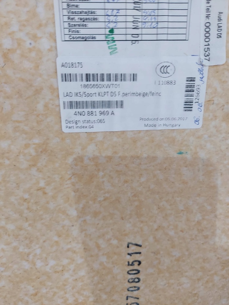 фото №5, Спинка сиденье водителя audi a8 d5 4n0881969a