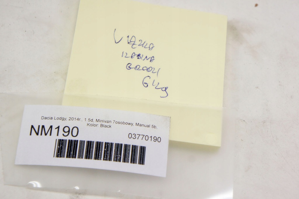 фото №10, Nm190 dacia lodgy джгут салону кабіни