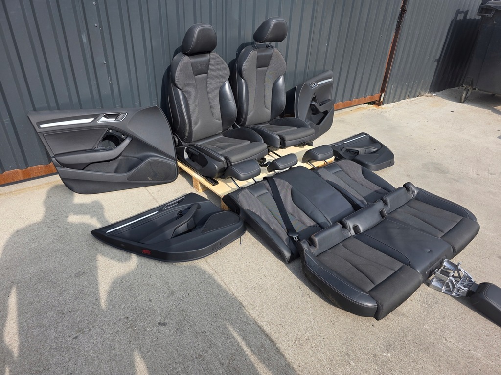 фото №13, Сидіння сидіння комплект audi a3 8v sportback 5-двері шкіра+ матеріал s line 2