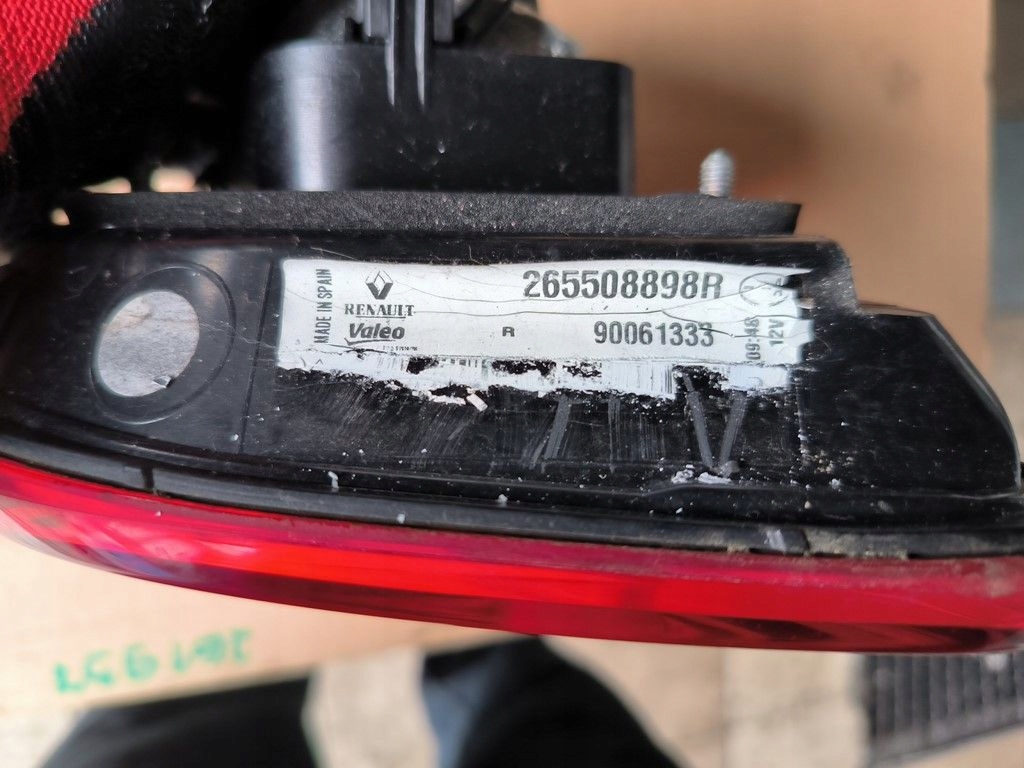 фото №8, Renault kadjar лампа задня задня w кришка l 265550151r p 265508898r