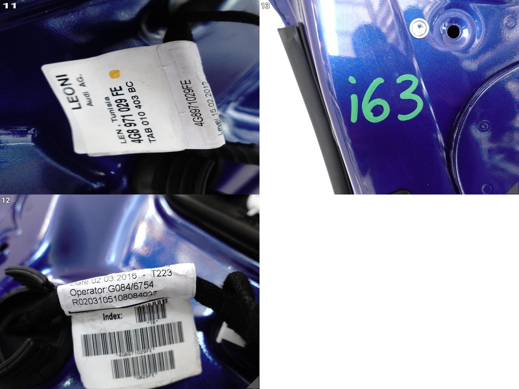 фото №12, Audi rs7 s7 a7 4g8 c7 10-18 lift дверь левая перед демонтаж цвет ly5q y5q