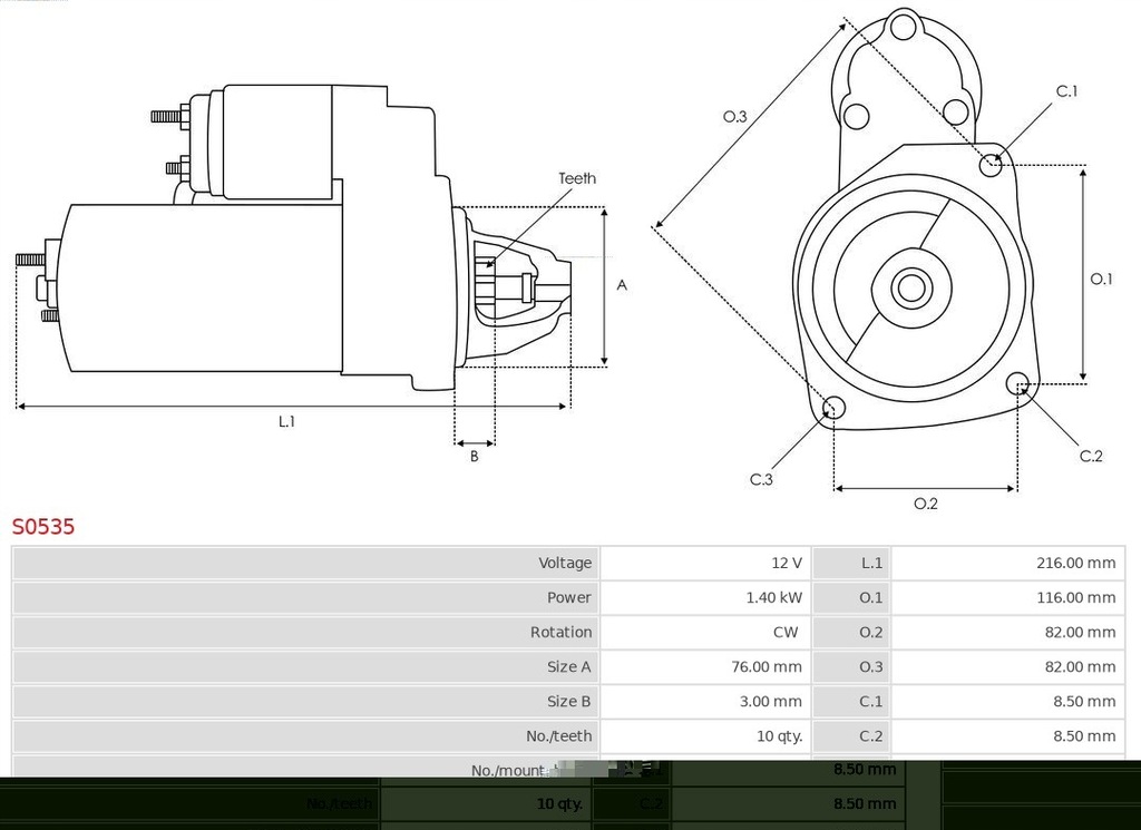 фото №11, Стартер alfa romeo spider as-pl s0535 0001108456