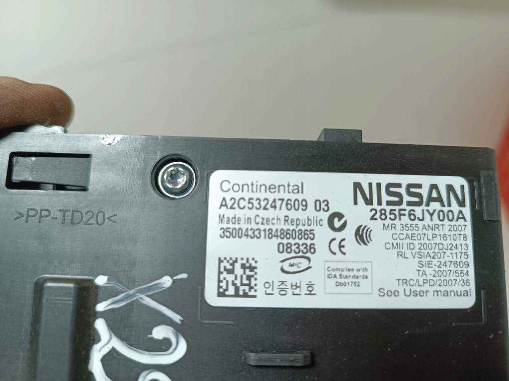 фото №4, Считыватель карта renault koleos a2c53247609 285f6jy00a europa