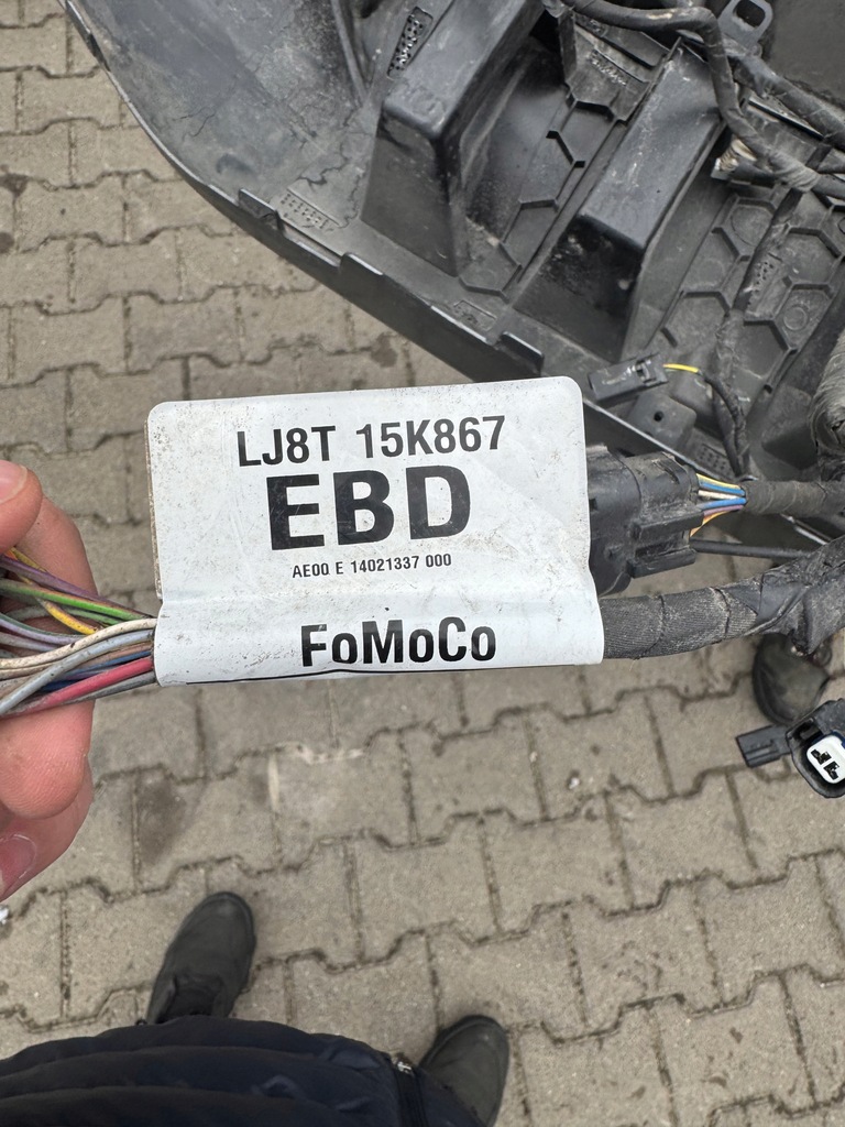 фото №9, Ford mustang mach-e бампер передний оригинальный электропроводка