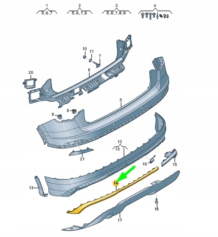 фото №8, Audi q2 бампер задній лівий 81a853841tb2