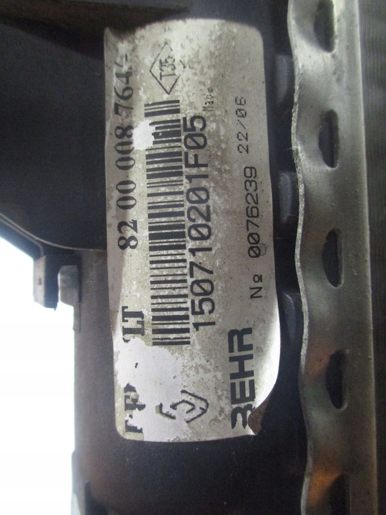 фото №10, Радіатор wody renault laguna ii 1.9 dci 150710201f05