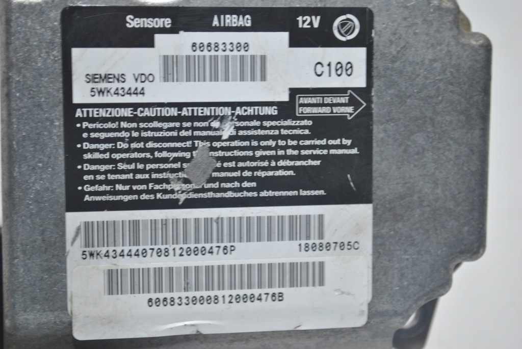 фото №3, Датчик подушка безопасности модуль alfa romeo gt 60683300