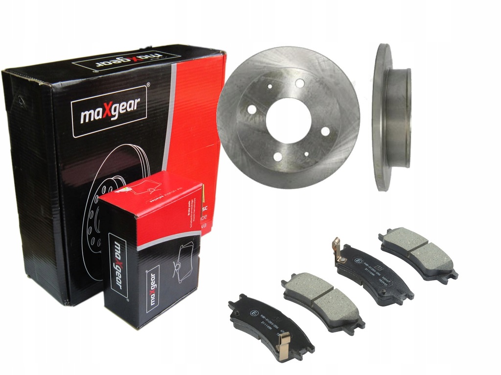 фото №1, Гальмівні диски + гальмівні колодки maxgear перед hyundai atos