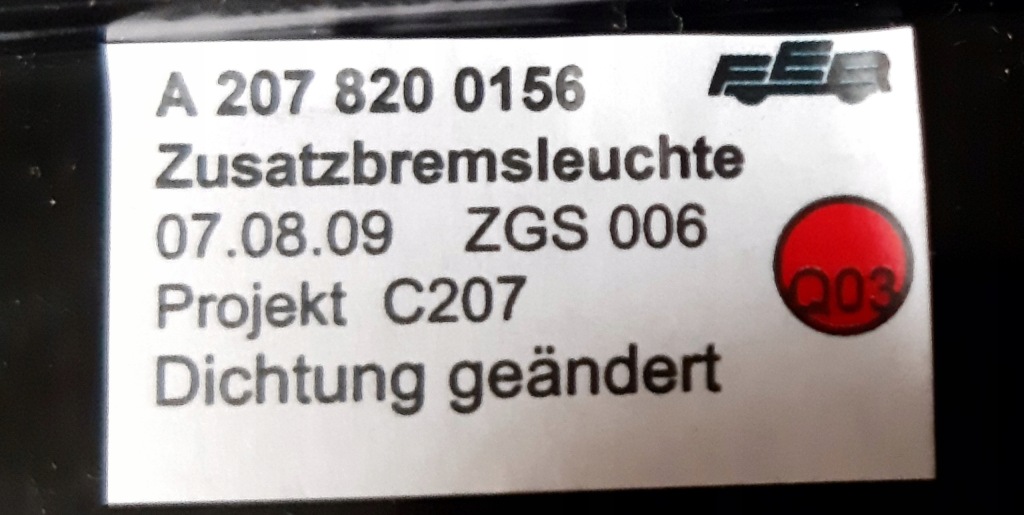 фото №12, Mercedes e-klasa coupe w207 світло стоп