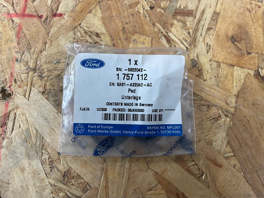 фото №1, Ford fiesta b-max ka figo ecosport прокладка підкладка гумовий елемент ручка перед