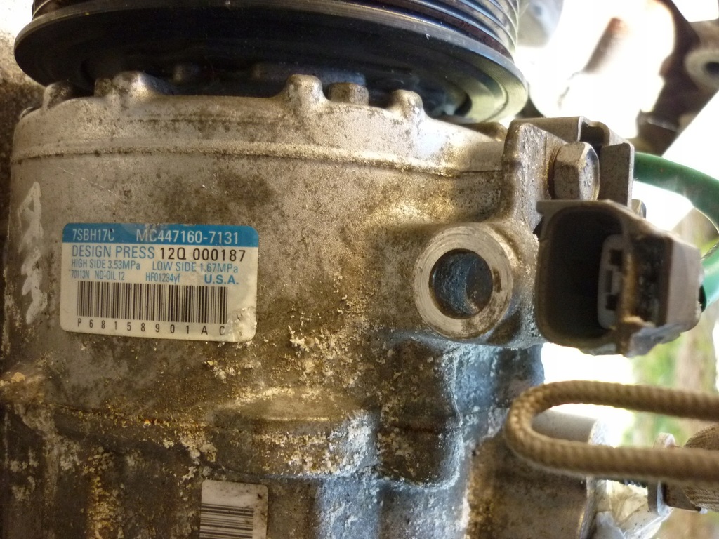 фото №4, Dodge ram 1500 13-18 3.6 компрессор компрессор кондиционера 68158901ac