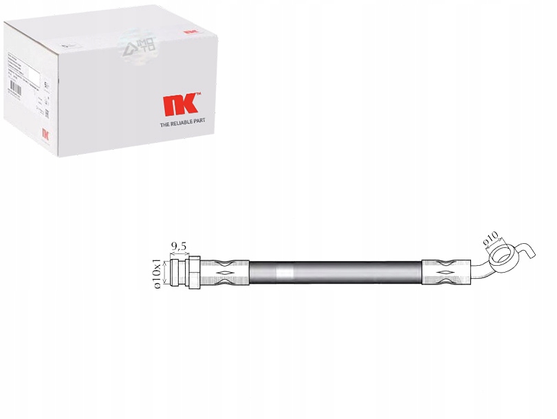 фото №1, Nk853244 шланг ham.elast. mazda перед demio 98-