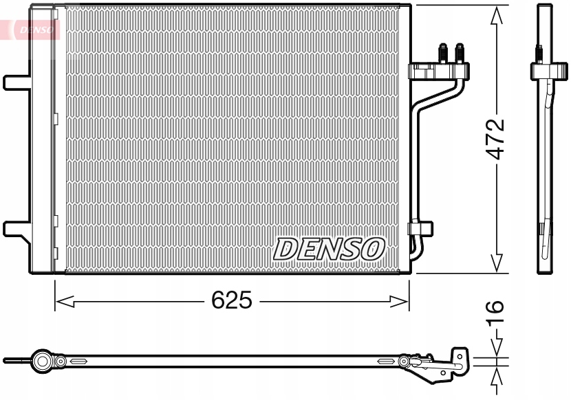фото №2, Denso dcn10047 конденсатор, кондиционер