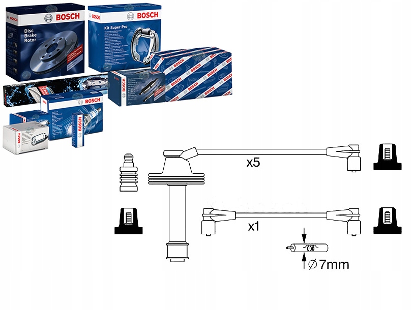 фото №1, Дроти запалювання bosch zef1231 bw054