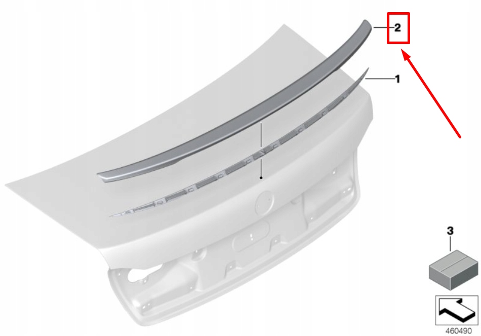 фото №1, Bmw 7 g11, g12 rear trunk спойлер 8092094 51628092094