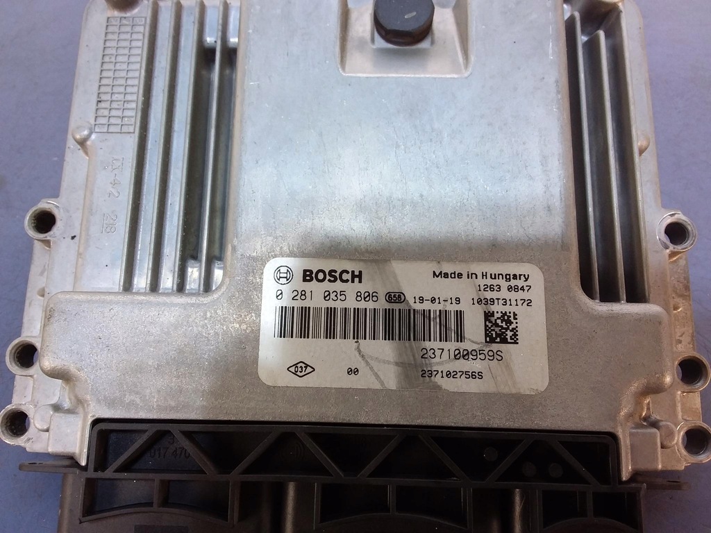 фото №4, Renault clio iv 1.5 блок управления бортовой компьютер 0281035806