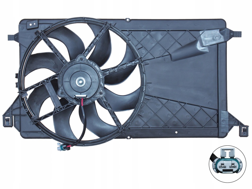 фото №1, Вентилятор двигателя ford c-max focus 2003-2011 mazda 3 2003-2009