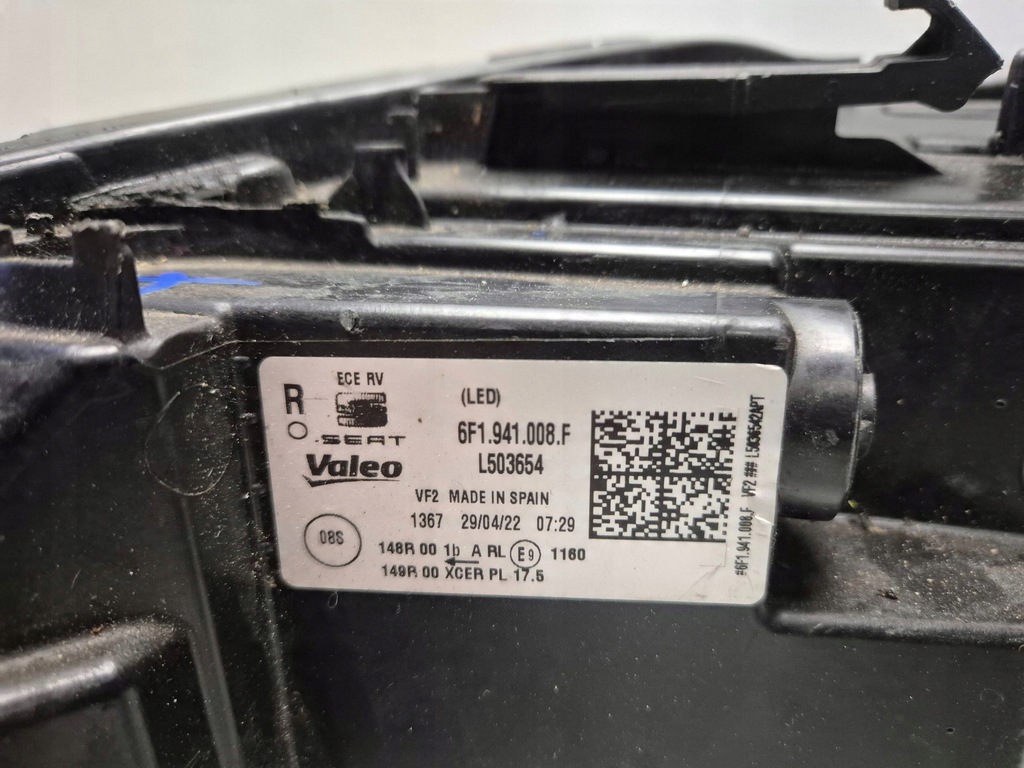 фото №6, Лампа повреждённая передняя правая seat ibiza v lift 2021- full led 6f1941008f