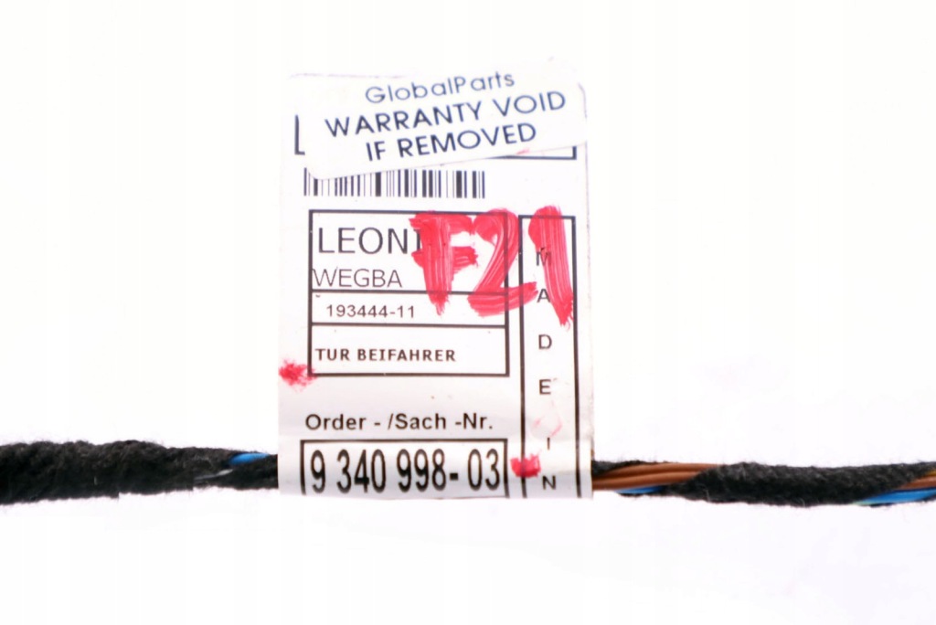 фото №12, Bmw f21 f22 джгут трубопровід двері лівий перед 9340998