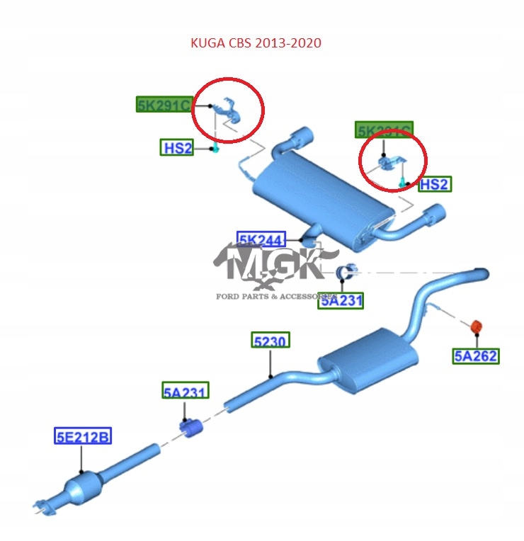 фото №8, Кронштейн глушника ford kuga/ escape 12- ford 1805663